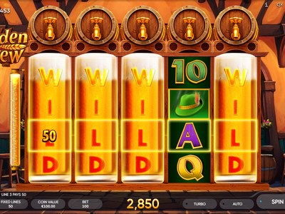 Игровой аппарат Golden Brew производителя Endorphina