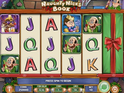 Игровой аппарат Naughty Nicks Book студии Play'n GO